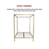 4 Four Poster Queen Bed Frame