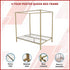 4 Four Poster Queen Bed Frame