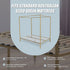 4 Four Poster Queen Bed Frame