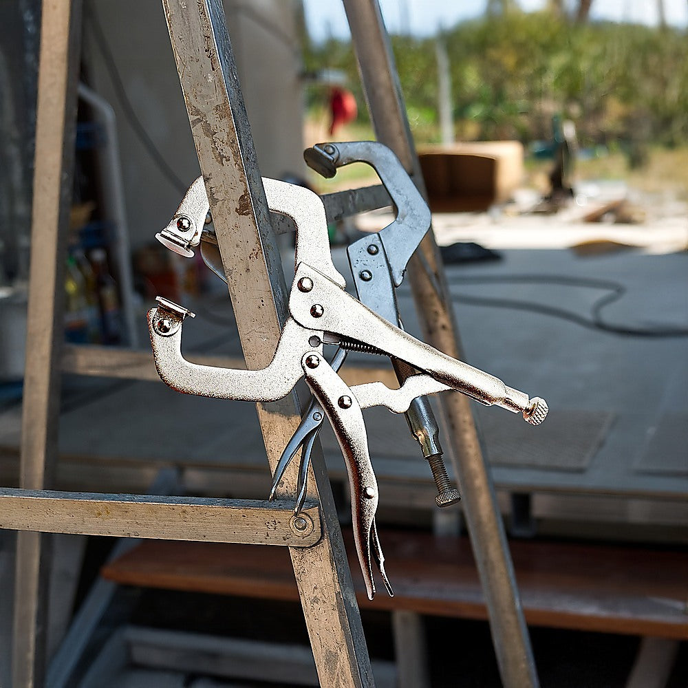 10pc Heavy Duty Steel C-Clamps 6