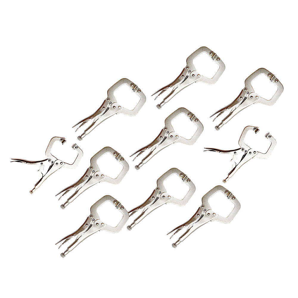 10pc Heavy Duty Steel C-Clamps 6" Mig Welding Locking Plier Vice Grip