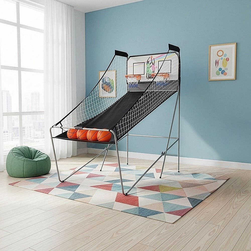 Arcade Basketball Game 2-Player Electronic Sports, LED Scoring System Set