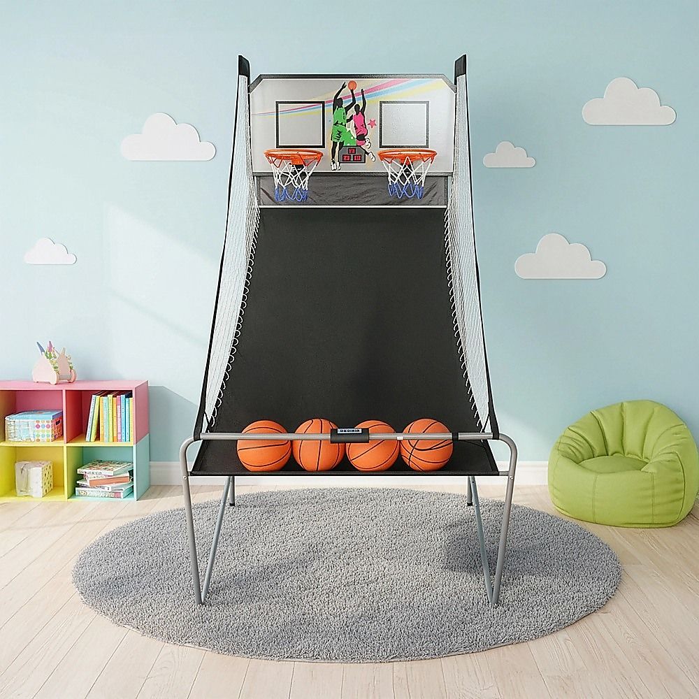 Arcade Basketball Game 2-Player Electronic Sports, LED Scoring System Set