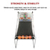 Arcade Basketball Game 2-Player Electronic Sports, LED Scoring System Set