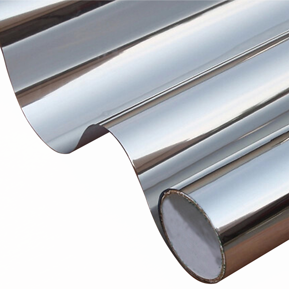 One Way Mirror Window Tint Film Silver Privacy Heat Glare Control 24ft x 2ft