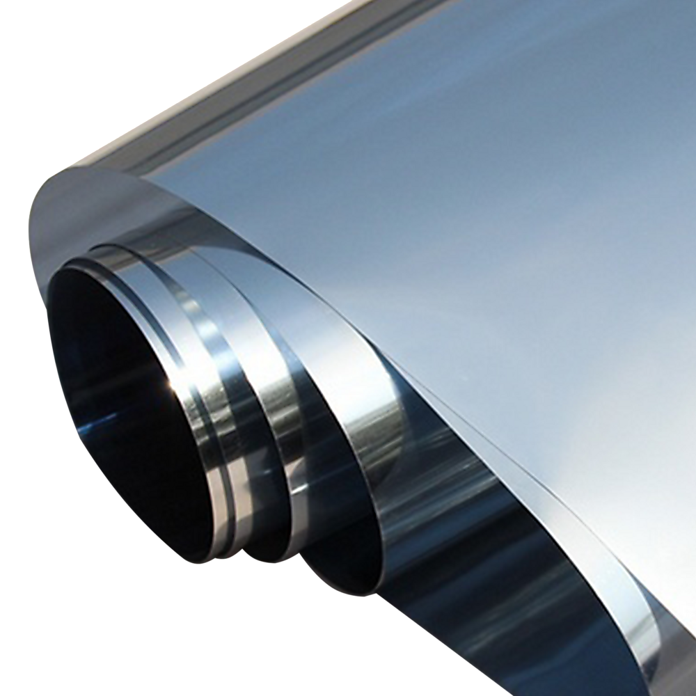 One Way Mirror Window Tint Film Silver Privacy Heat Glare Control 24ft x 2ft