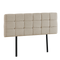Linen Fabric Queen Bed Deluxe Headboard Bedhead - Beige