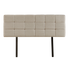 Linen Fabric King Bed Deluxe Headboard Bedhead - Beige