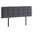 Linen Fabric King Bed Deluxe Headboard Bedhead - Grey