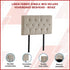 Linen Fabric Single Bed Deluxe Headboard Bedhead - Beige
