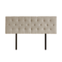 Linen Fabric Queen Bed Deluxe Headboard Bedhead - Beige