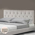 Linen Fabric Queen Bed Deluxe Headboard Bedhead - Beige
