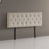 Queen Bed Headboard – Beige Linen Fabric, Designer Stitched, Adjustable Height