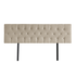 Linen Fabric King Bed Deluxe Headboard Bedhead - Beige