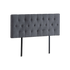 Linen Fabric Double Bed Deluxe Headboard Bedhead - Grey
