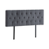 Linen Fabric Queen Bed Deluxe Headboard Bedhead - Grey