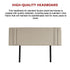 Linen Fabric Queen Bed Deluxe Headboard Bedhead - Beige