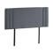 Linen Fabric Double Bed Deluxe Headboard Bedhead - Grey
