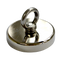 Round Neodymium Fishing Magnet with Countersunk Hole and Eyebolt, 500 LBS pull