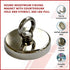 Round Neodymium Fishing Magnet with Countersunk Hole and Eyebolt, 500 LBS pull