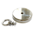 Round Neodymium Fishing Magnet with Countersunk Hole and Eyebolt, 500 LBS pull