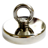 Round Neodymium Fishing Magnet with Countersunk Hole and Eyebolt, 500 LBS pull