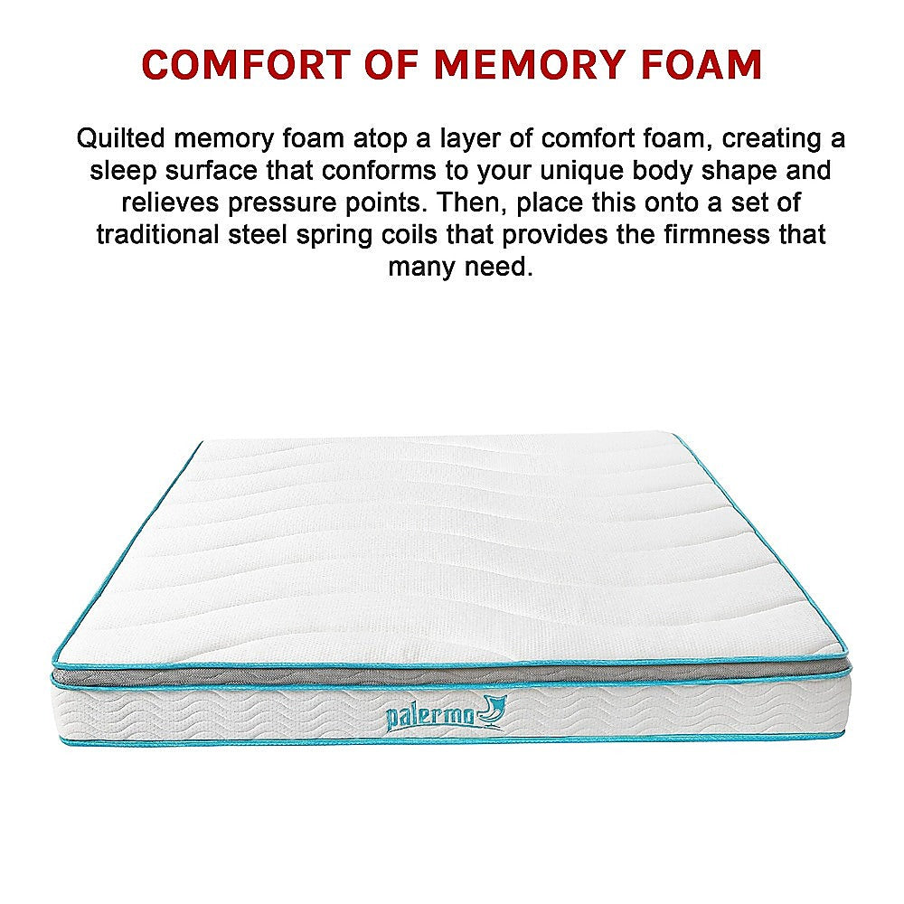 King 20cm Hybrid Mattress – Memory Foam and Innerspring Support