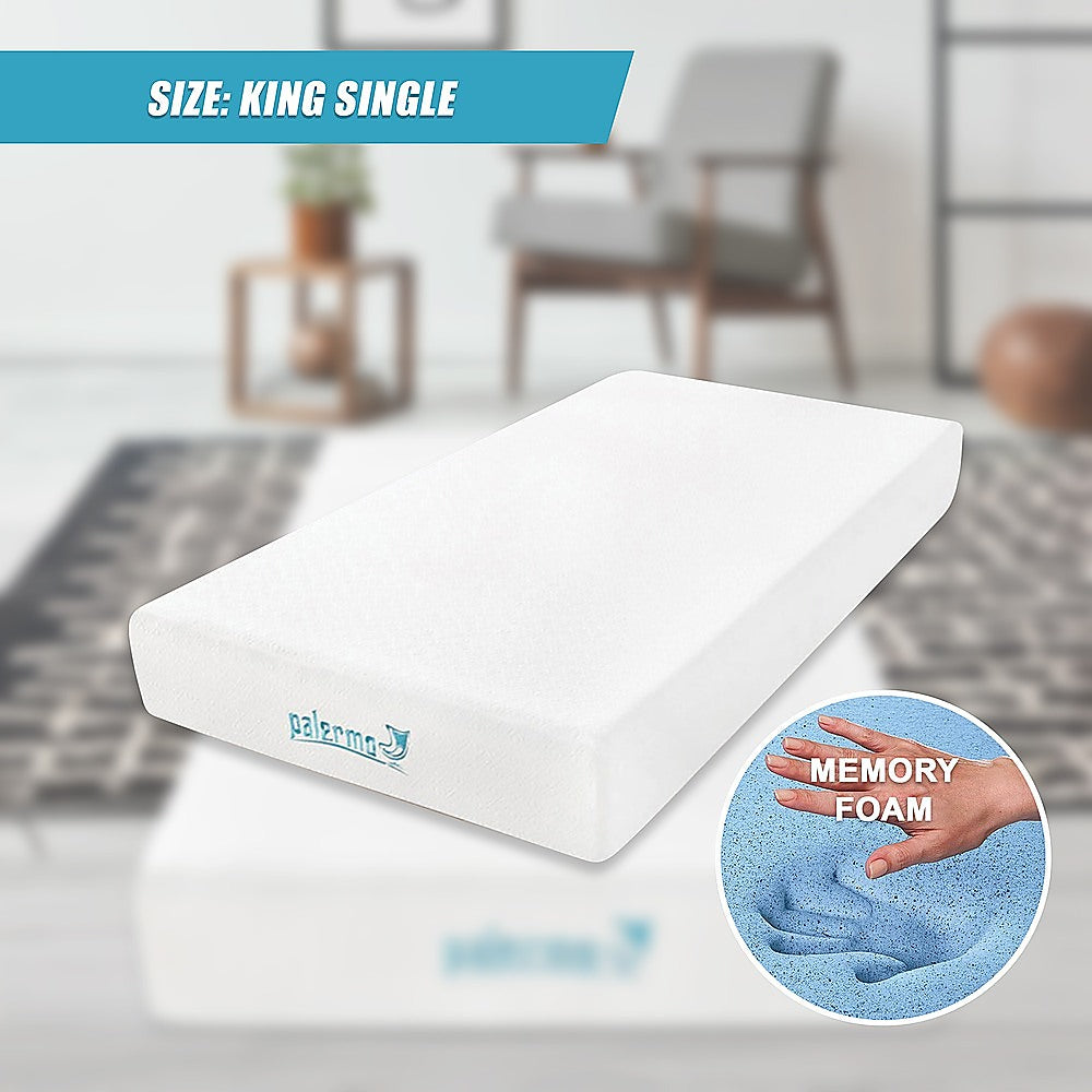 King Single 25cm Gel Memory Foam Mattress – Dual-Layered Comfort with CertiPUR-US® Certified Foam