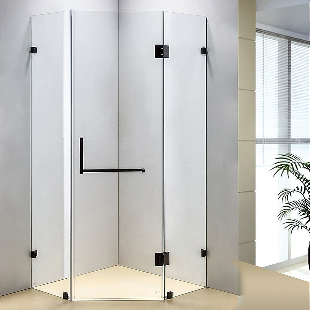 900 x 900mm Frameless 10mm Glass Shower Screen