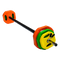 20kg Standard Rubber Coloured Barbell