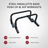 Steel Parallette Bars for Push Ups, Dips & Calisthenics Home Strength Training