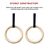 Wooden Gymnastic Rings Olympic Gym Strength Training