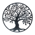 Black Tree of Life Wall Art Hanging Metal Iron Sculpture Garden 60cm