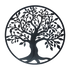 Black Tree of Life Wall Art Hanging Metal Iron Sculpture Garden 99cm
