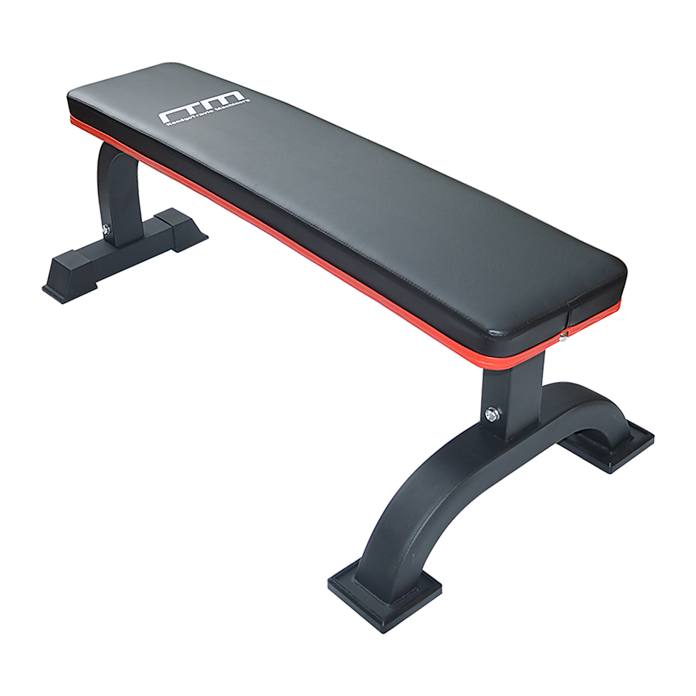 Commercial Flat Weight Lifting Bench, 300kg Rated, Padded Top, Steel Frame