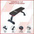 Commercial Flat Weight Lifting Bench, 300kg Rated, Padded Top, Steel Frame
