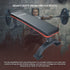 Commercial Flat Weight Lifting Bench, 300kg Rated, Padded Top, Steel Frame