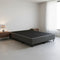 Palermo Queen Ensemble Bed Base Platinum Graphite Linen Fabric