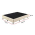 Palermo Queen Ensemble Bed Base Platinum Natural Sand Linen Fabric