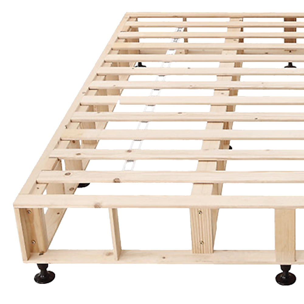 Queen Ensemble Bed Base Platinum Natural Sand Linen Fabric