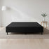 Palermo Queen Ensemble Bed Base Midnight Black Linen Fabric