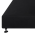 Palermo King Single Ensemble Bed Base Midnight Black Linen Fabric