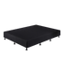 Palermo King Single Ensemble Bed Base Midnight Black Linen Fabric