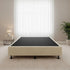 Palermo King Single Ensemble Bed Base Platinum Natural Sand Linen Fabric