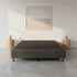 Palermo King Single Ensemble Bed Base Platinum Graphite Linen Fabric