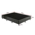 Palermo King Single Ensemble Bed Base Platinum Graphite Linen Fabric