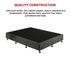 King Single Ensemble Bed Base Platinum Graphite Linen Fabric