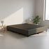Palermo King Ensemble Bed Base Platinum Graphite Linen Fabric