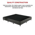 King Ensemble Bed Base Platinum Graphite Linen Fabric