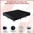 Palermo King Ensemble Bed Base Midnight Black Linen Fabric